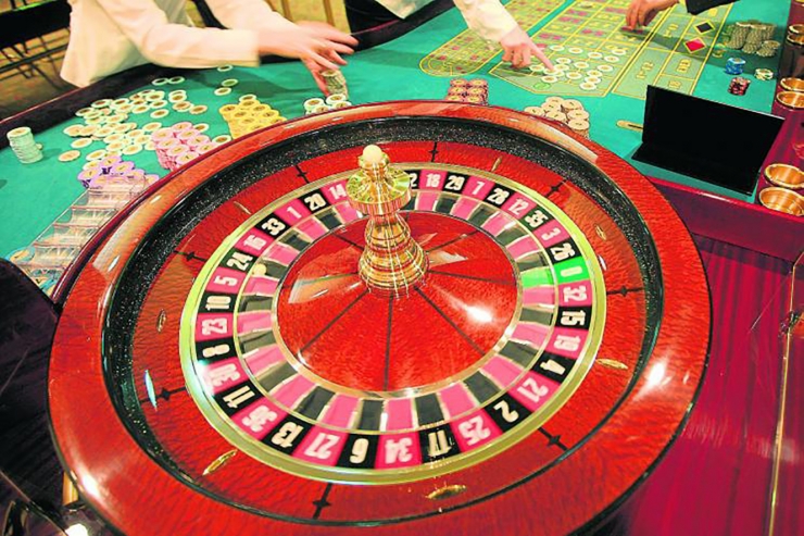 Ruleta d'un casino.