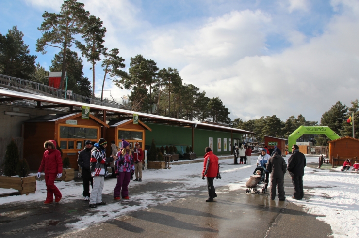 Visitants al parc de Naturlàndia.