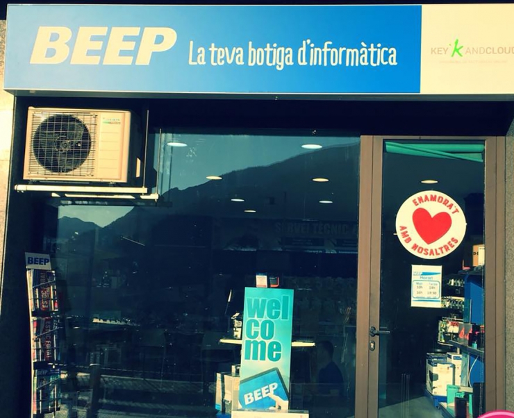 La botiga Beep d'Escaldes-Engordany.