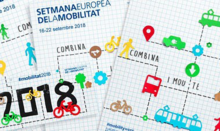 Cartell de la Setmana Europea de la Mobilitat 2018.