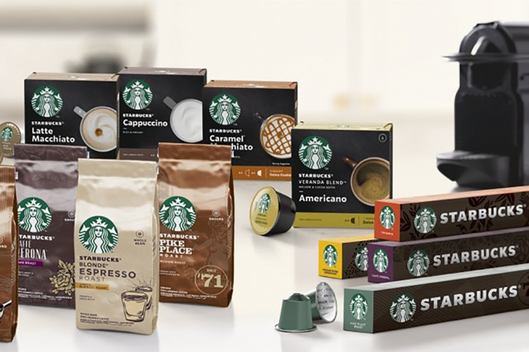 Diversos productes Starbucks que comercialitza Nestlé.