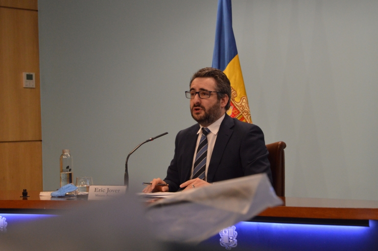 El ministre de Finances i portaveu, Eric Jover.