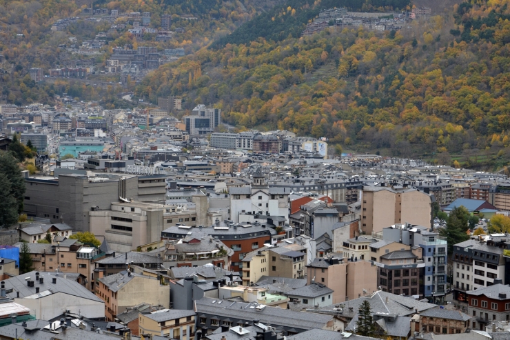 Una imatge d'Andorra la Vella.