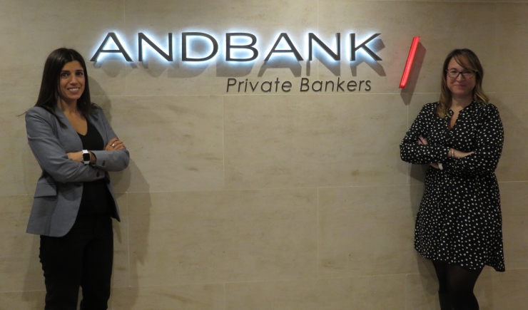 Les noves incorporacions d'Andbank, Nuria Trullas i Maite Navarro.