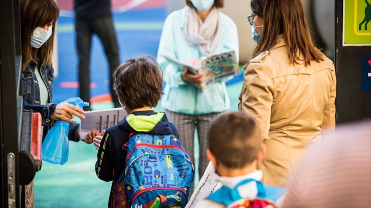 Infants d'una escola bressol d'Andorra la Vella.