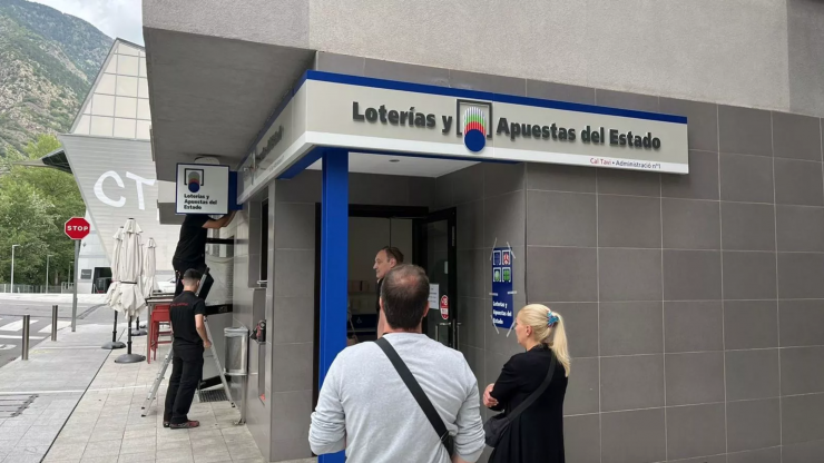 L'administració de loteria espanyola a Escaldes-Engordany.