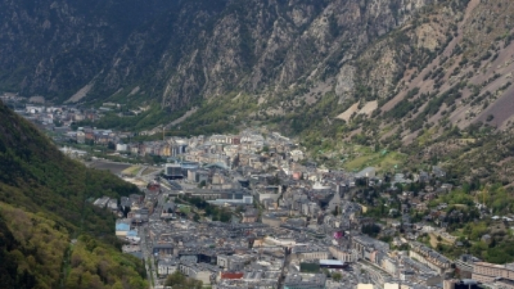 Una vista aèria de la vall central.