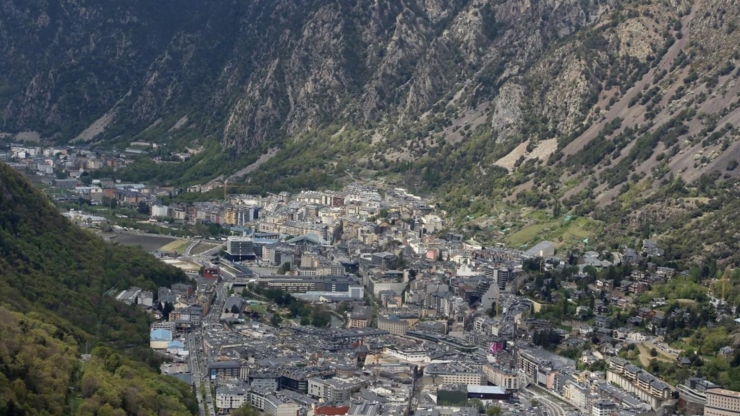 Una vista aèria de la vall central.