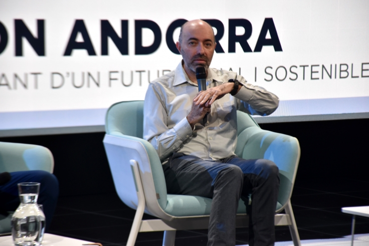 El coordinador de Tecnologia a Andorra Recerca+Innovació, Jordi Ascensi, interveninet en la taula rodona.