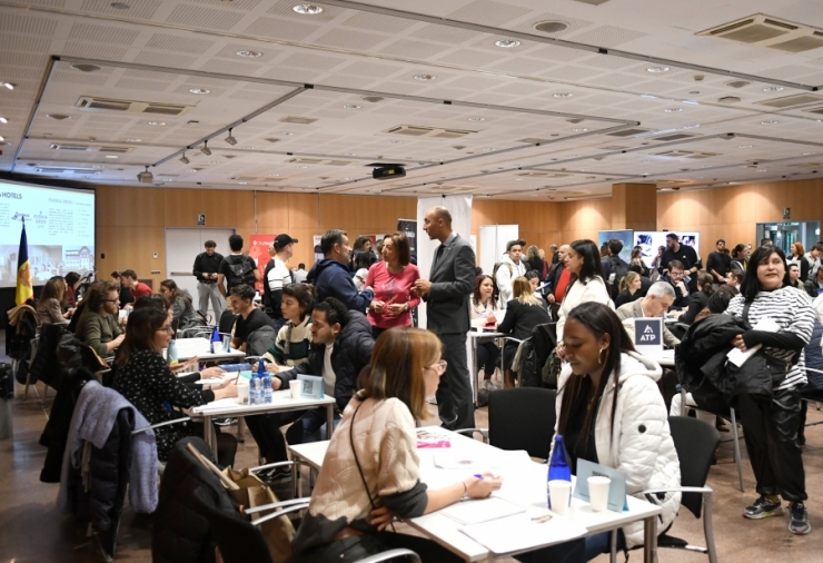 La 7a edició del Job Meeting que ha tingut lloc aquest dimarts al Centre de congressos d'Andorra la Vella.