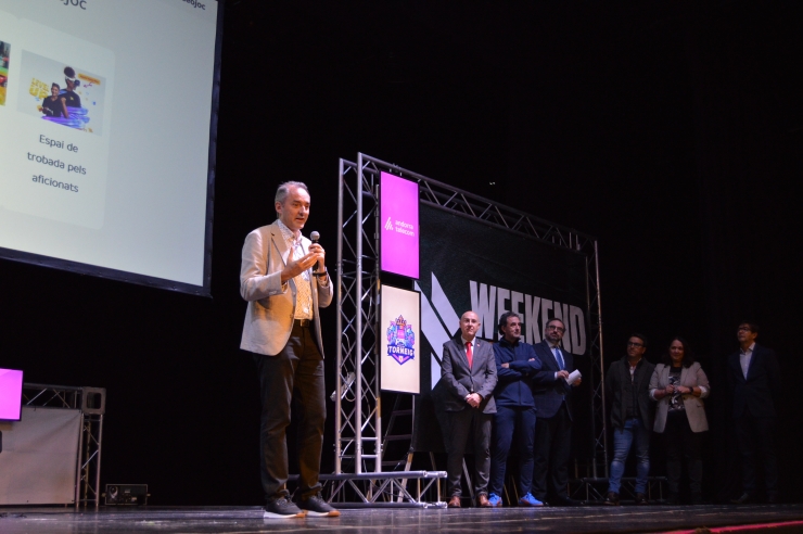 Un moment de la inauguració del Saló del videojoc.