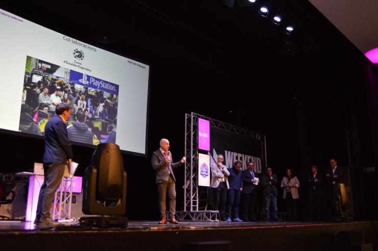 El cònsol menor d'Escaldes-Engordany, Joaquim Dolsa, en la inauguració de la cita.