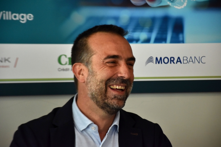 El president de l'EFA, Daniel Armengol, durant la roda de premsa de presentació del 22è Fòrum de l'Empresa Familiar Andorrana.