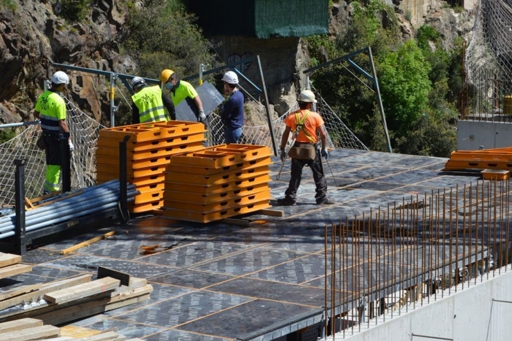 Treballadors de la construcció.