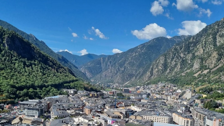 Una vista aèria de la vall central.