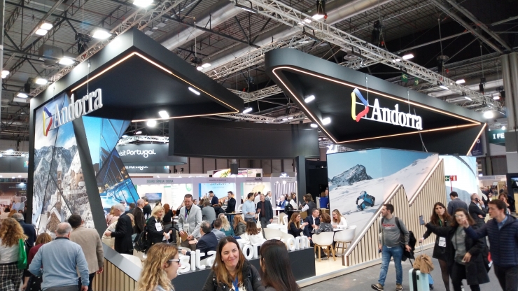 L'estand d'Andorra a la fira Fitur de Madrid.