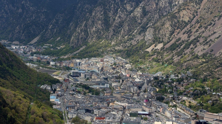 Vista aèria de la vall central.