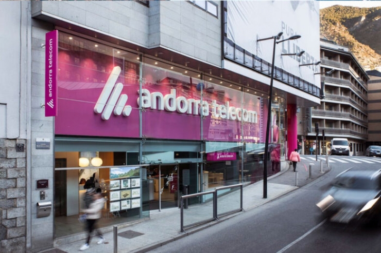 L'oficina comercial d'Andorra Telecom.