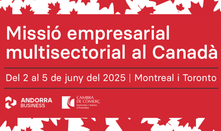 L'anunci de la missió empresarial multisectorial al Canadà.