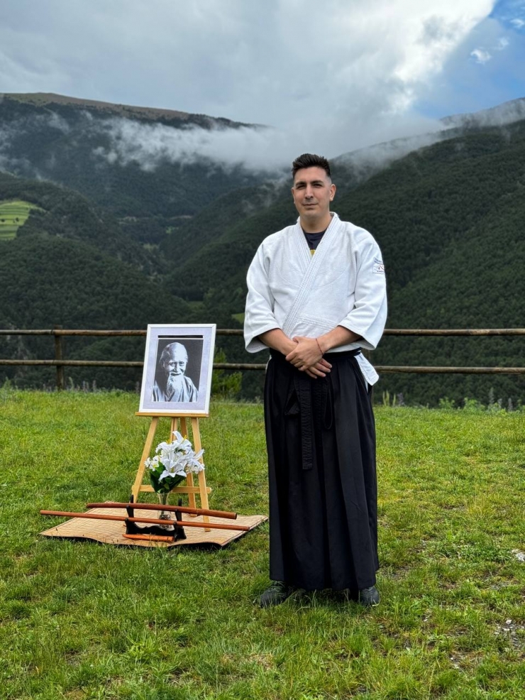 El ‘sensei’ Diego Alberto Lozza de l'escola Kokoro Dojo Internacional.